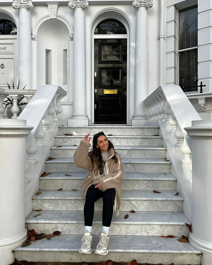 LIVIA | Miękka i przytulna kurtka typu teddy