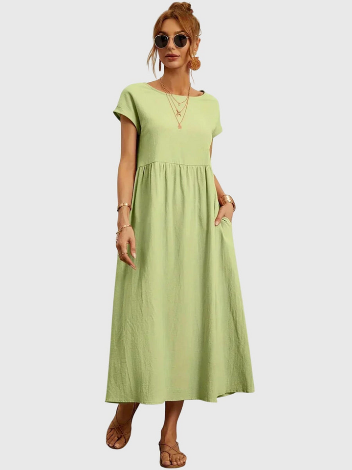 Giselle™ - Lekka sukienka kopertowa z kieszeniami