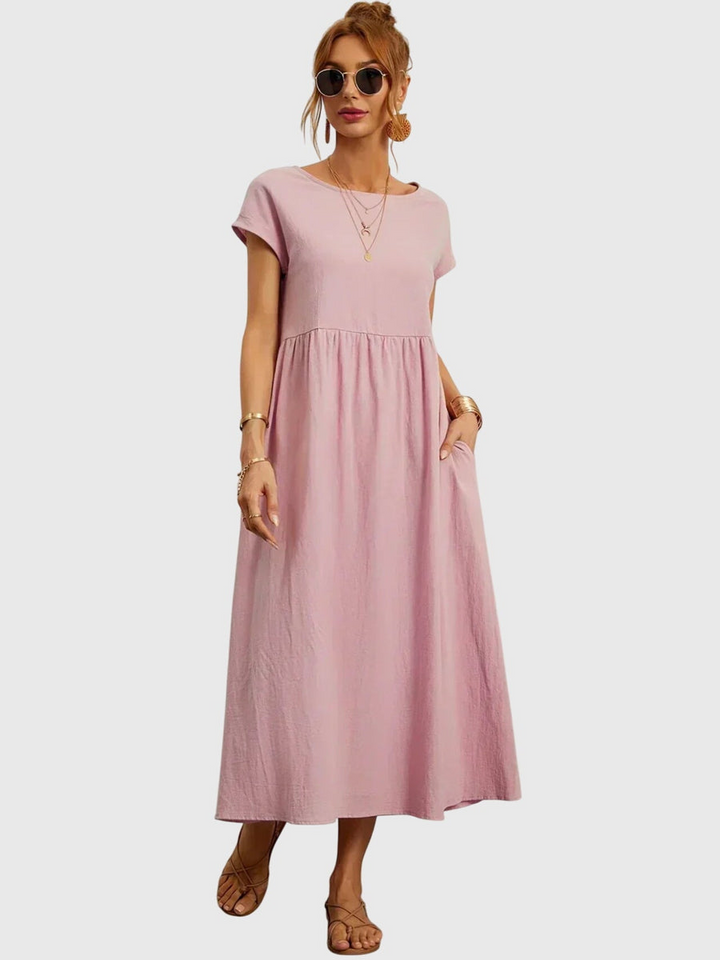 Giselle™ - Lekka sukienka kopertowa z kieszeniami